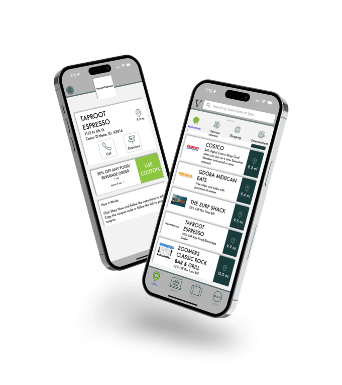 Digital discount offer details and listings
