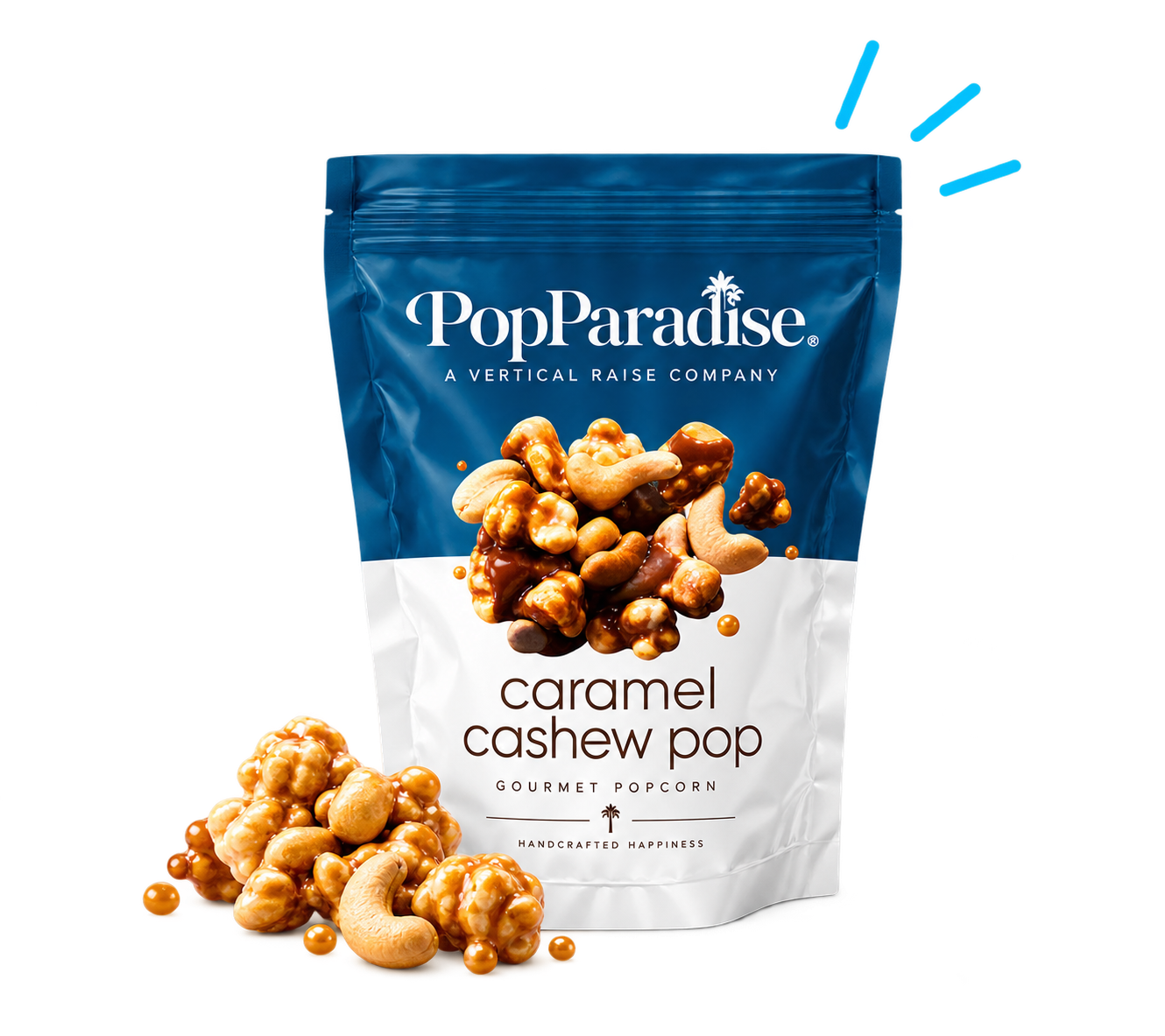 PopParadise caramel cashew popcorn